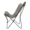 Chair Cowhide Gray Leather / fur 80x75x90cm 8716522046427 Mars & More