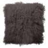 Cushion Sheepskin Gray   Tibetan ca. 45x45 cm