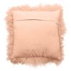 Cushion Sheepskin Pink Tibetan ca. 45x45 cm