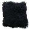 Cushion Sheepskin Black   Tibetan ca. 45x45 cm