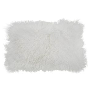 Cushion White Tibetan 30 x 50 cm