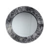 Mirror Cowhide Black and White Natural 25x25cm 8716522077865 Mars & More