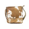 Bag Cowhide Brown Natural 35x27cm 8716522057157 Mars & More