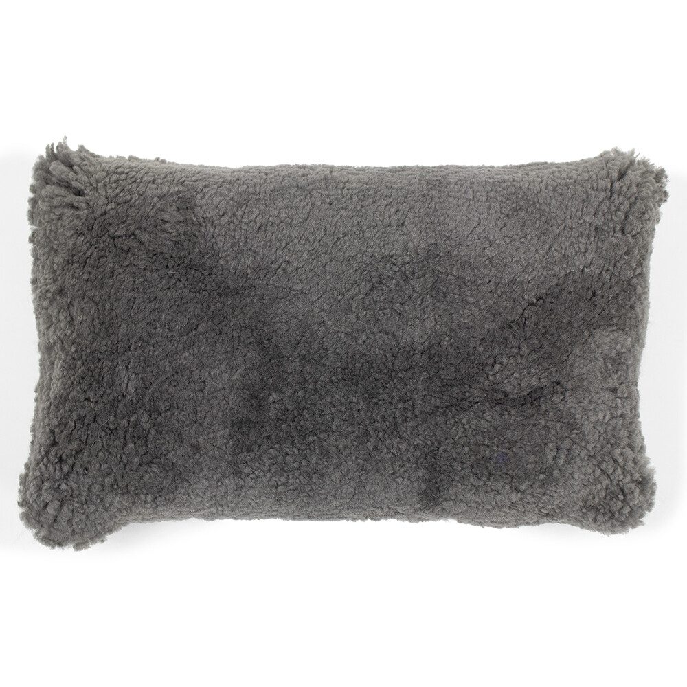 Cushion Sheepskin Gray Cotton 50x30x15cm 8716522072679 Mars & More