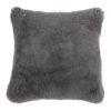 Cushion Sheepskin Gray Cotton 40x40x15cm 8716522072686 Mars & More