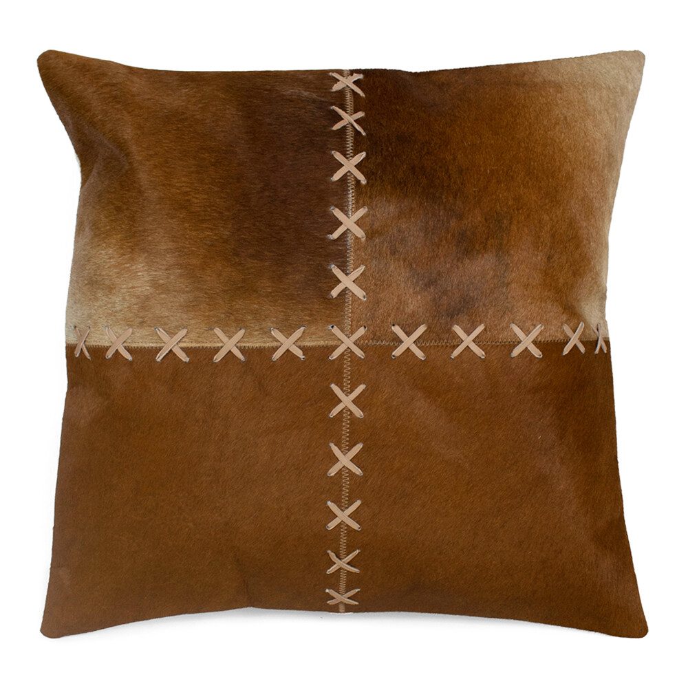 Cushion Cowhide Brown Cotton 45x45x15cm 8716522074406 Mars & More