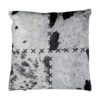 Cushion Cowhide Black Cotton 45x45x15cm 8716522074420 Mars & More