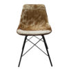 Chair Cowhide  Brown   Leather / fur 50x53x79cm 8716522051377 Mars & More